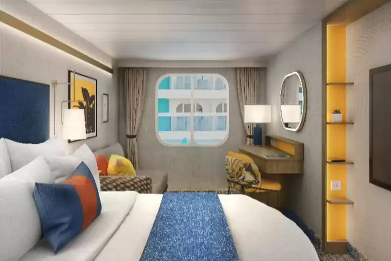 Cabina familiar interior con vista a Surfside