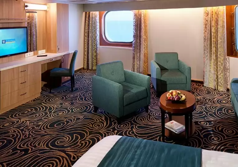 Cabina ultra espaciosa con vista al mar